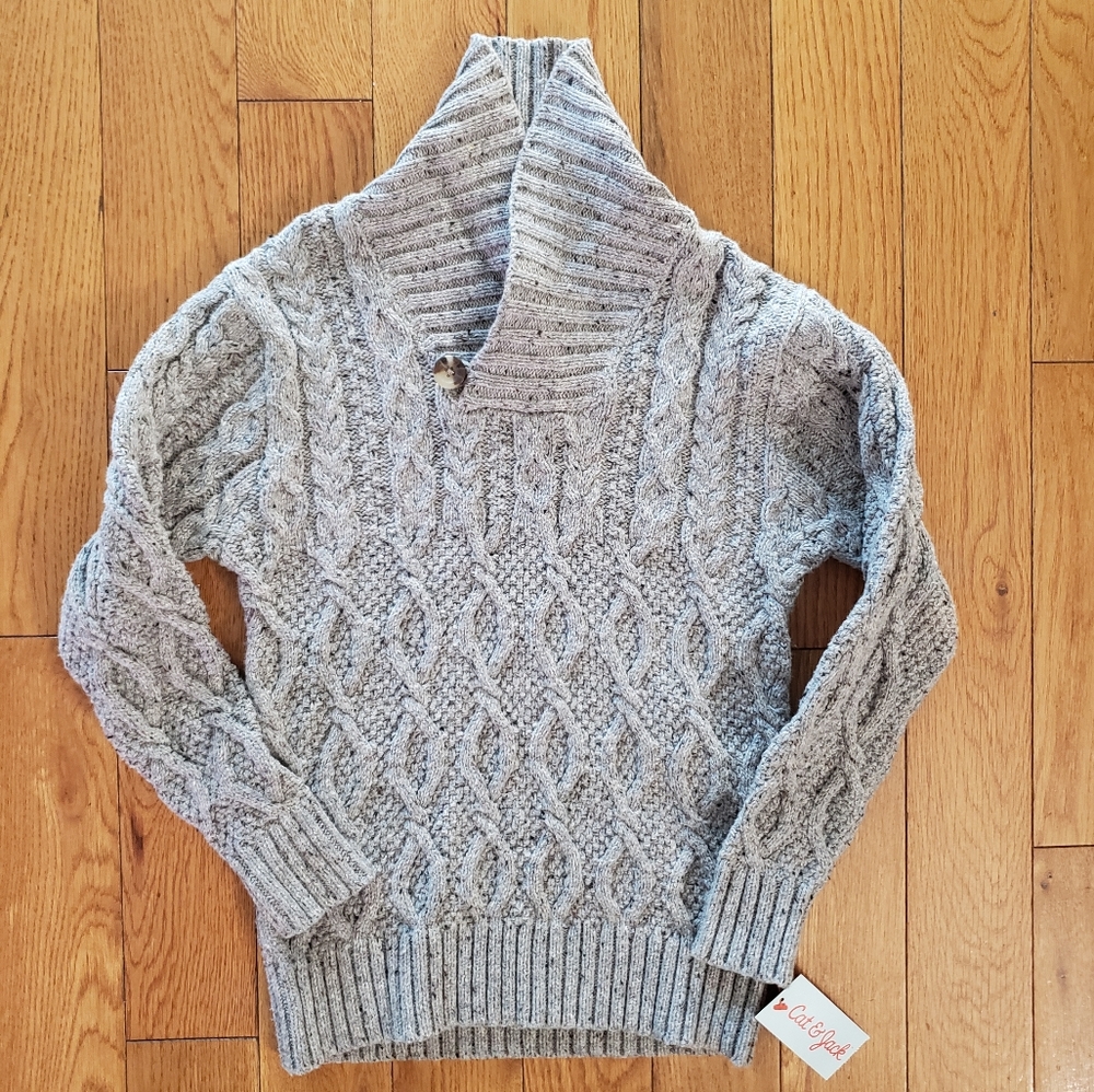 NWT Boy Cable Knitting Pullover Sweater SZ. 6/7